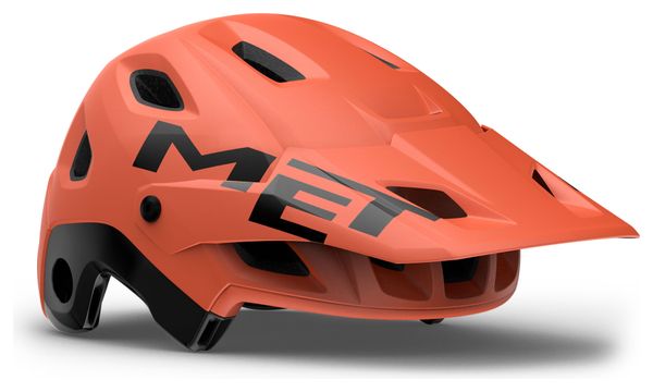 Casque avec Mentonnière Amovible Met Parachute MCR Mips Orange/Noir