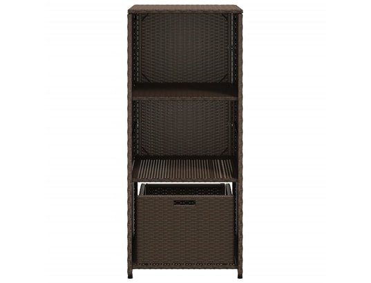 VIDAXL - Armoire de jardin Armoire de rangement jardin marron 50x55x115 cm résine tress...