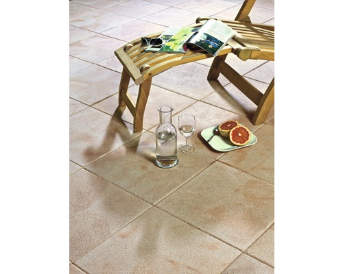 Betonnen terrastegel iStone Basic oker-geel-rosé 40 x 40 x 4 cm