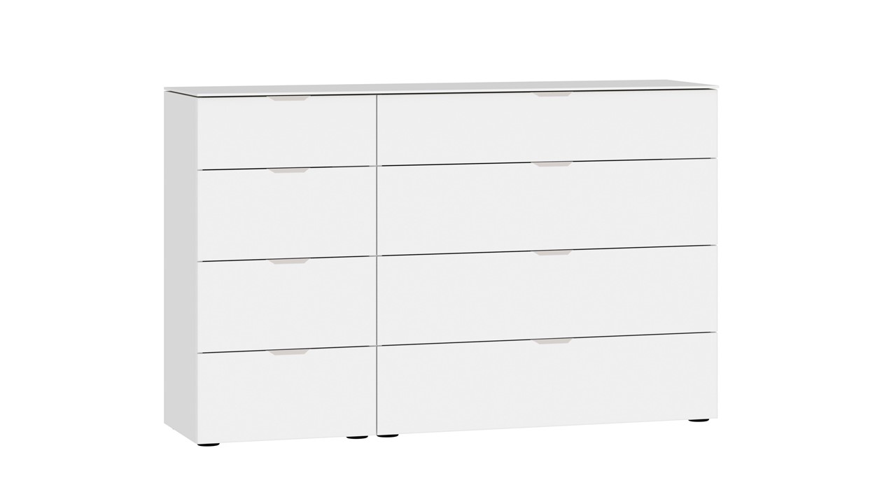 Commode Switchline 8 laden premium wit/glas bianco
