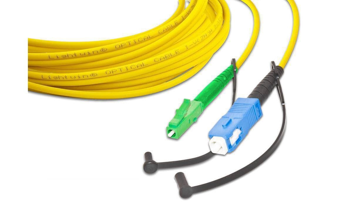 LWL-Patchkabel Singlemode LC/APC – SC, OS2, Simplex, 40 mSinglemode LC/APC-SC Simplex OS2 40 m