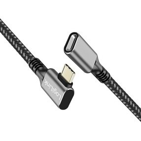 Rallonge USB 3.2 Gen1, boîtier alu, 2 m, noir/gris