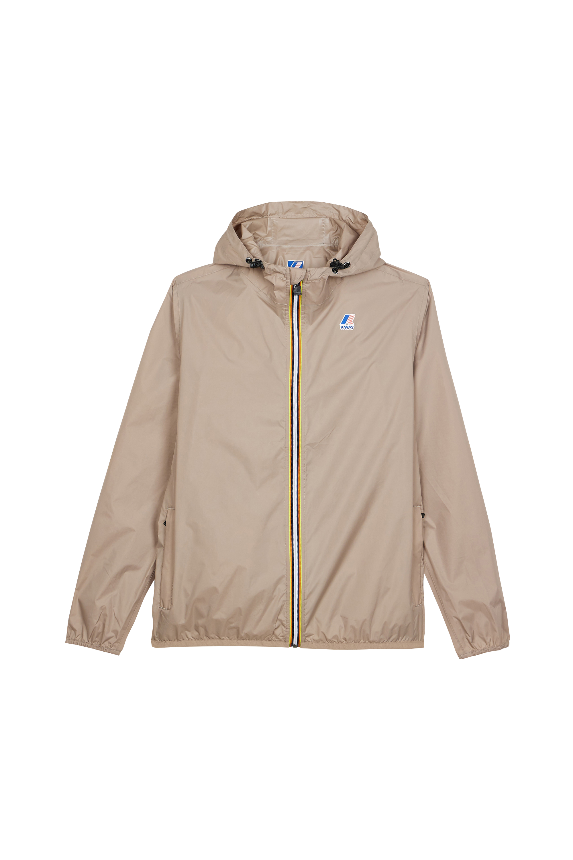 K-WAY Coupe-vent droit à capuche LE VRAI 3.0 CLAUDE Beige