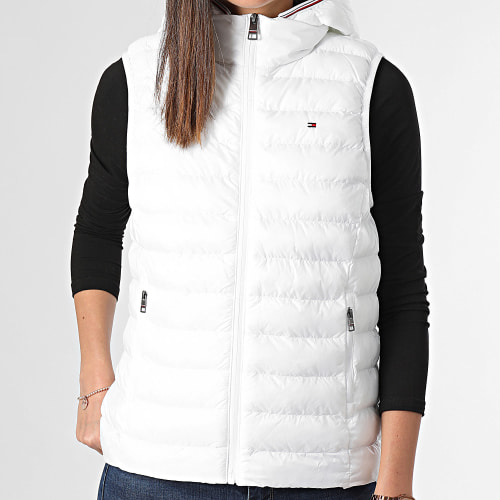 Doudoune Sans Manches Femme Padded Global Stripe 0779 Blanc