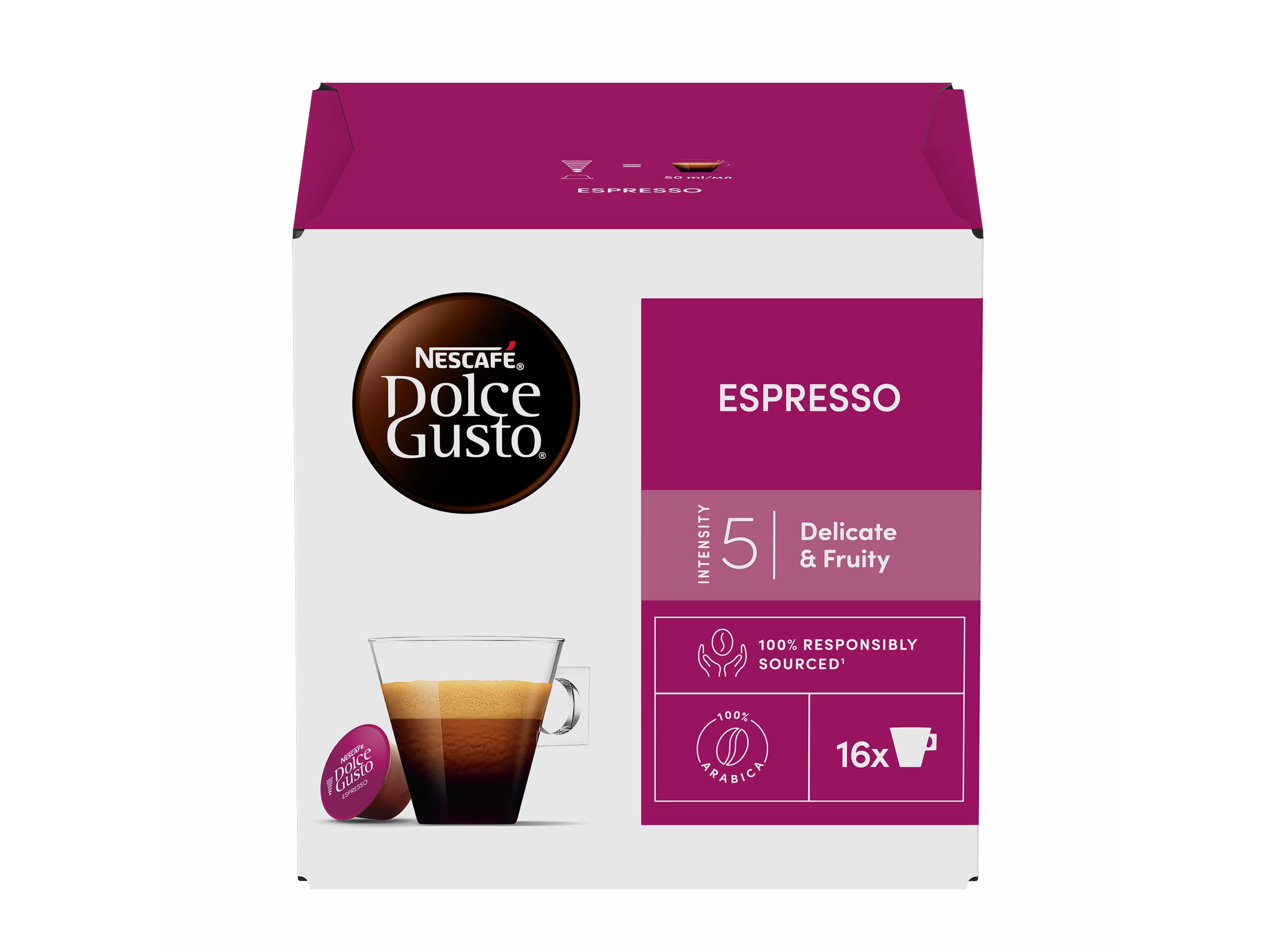 CÁPSULAS DOLCE GUSTO CAFÉ ESPRESSO 16UN