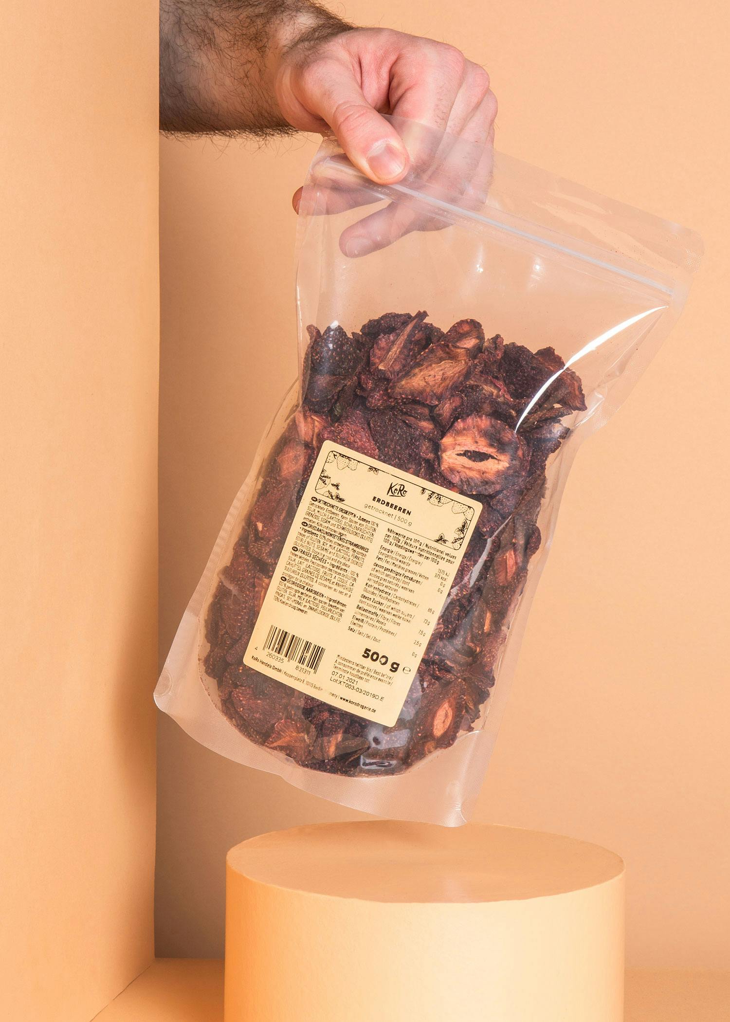 Getrocknete Erdbeeren 500 g