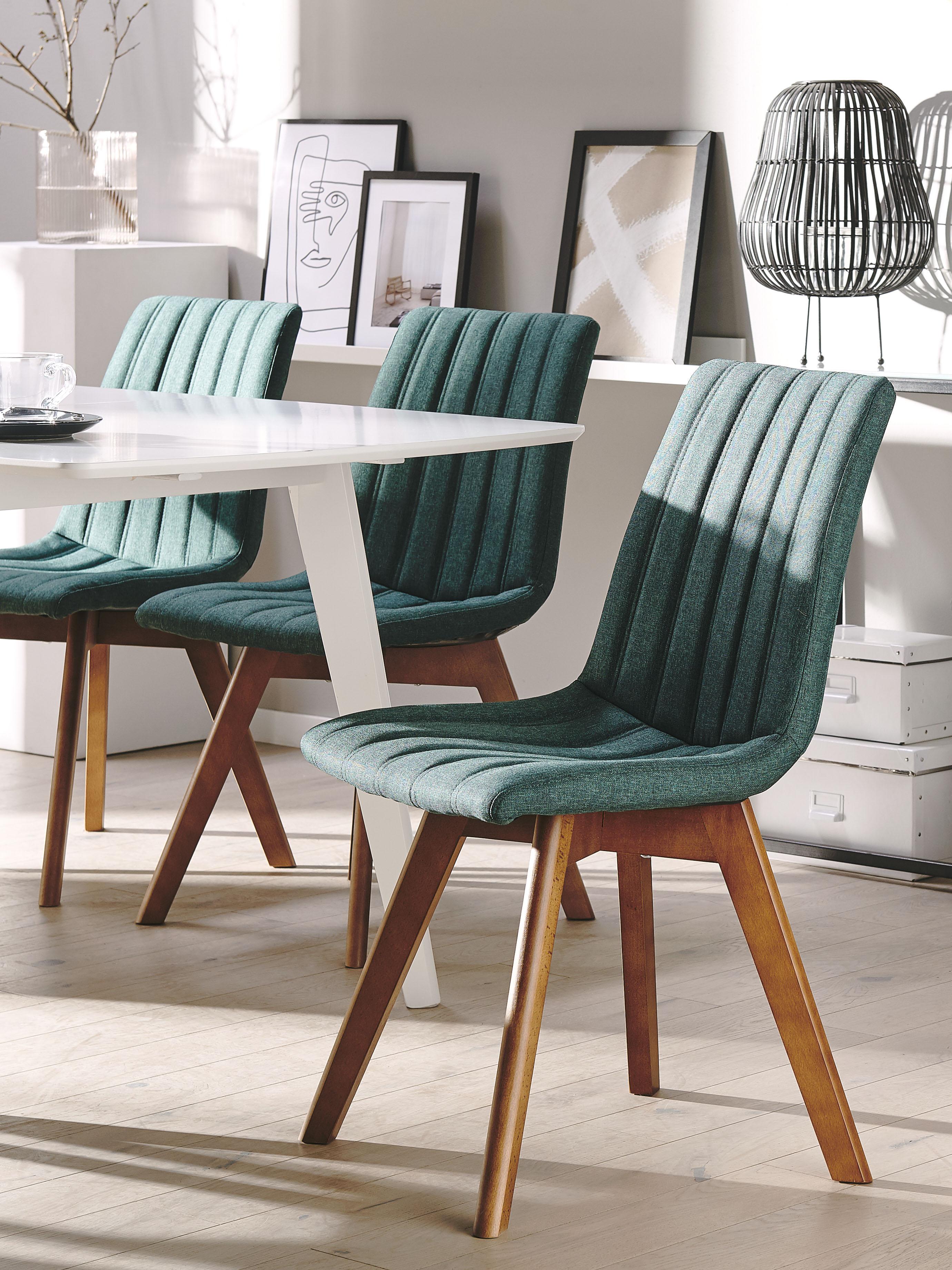 Set van 2 eetkamerstoelen CALGARY Donkergroen