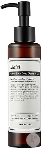 Klairs Gentle Black Deep Huile Démaquillante Noire Flacon-Pompe 150ml