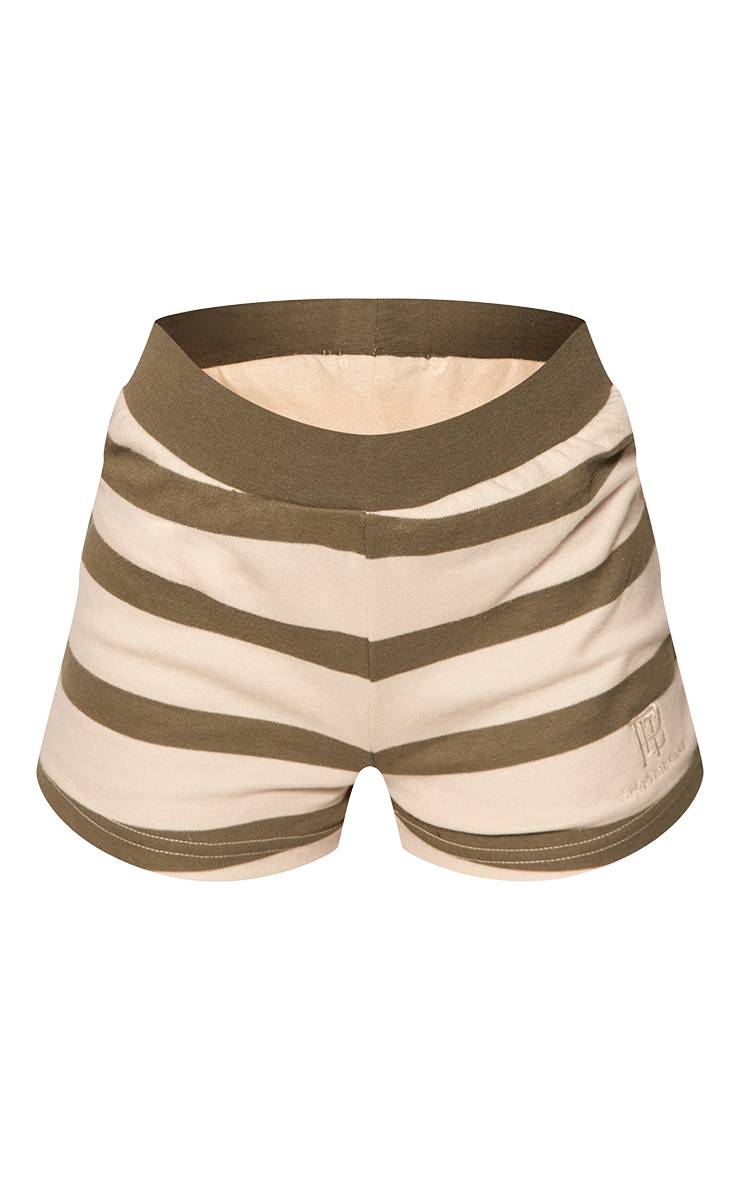 Vert Sauge Short Brodé Plt Super Doux
