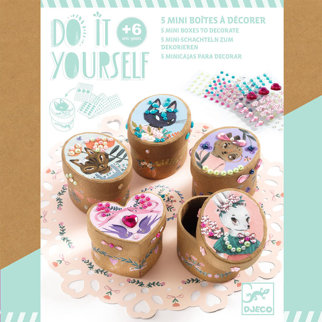 Djeco knutselset diy opbergdoosjes - adorables