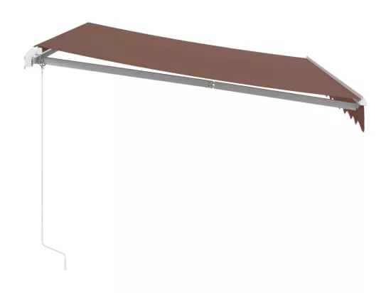 Auvent manuel rétractable marron 300x250 cm