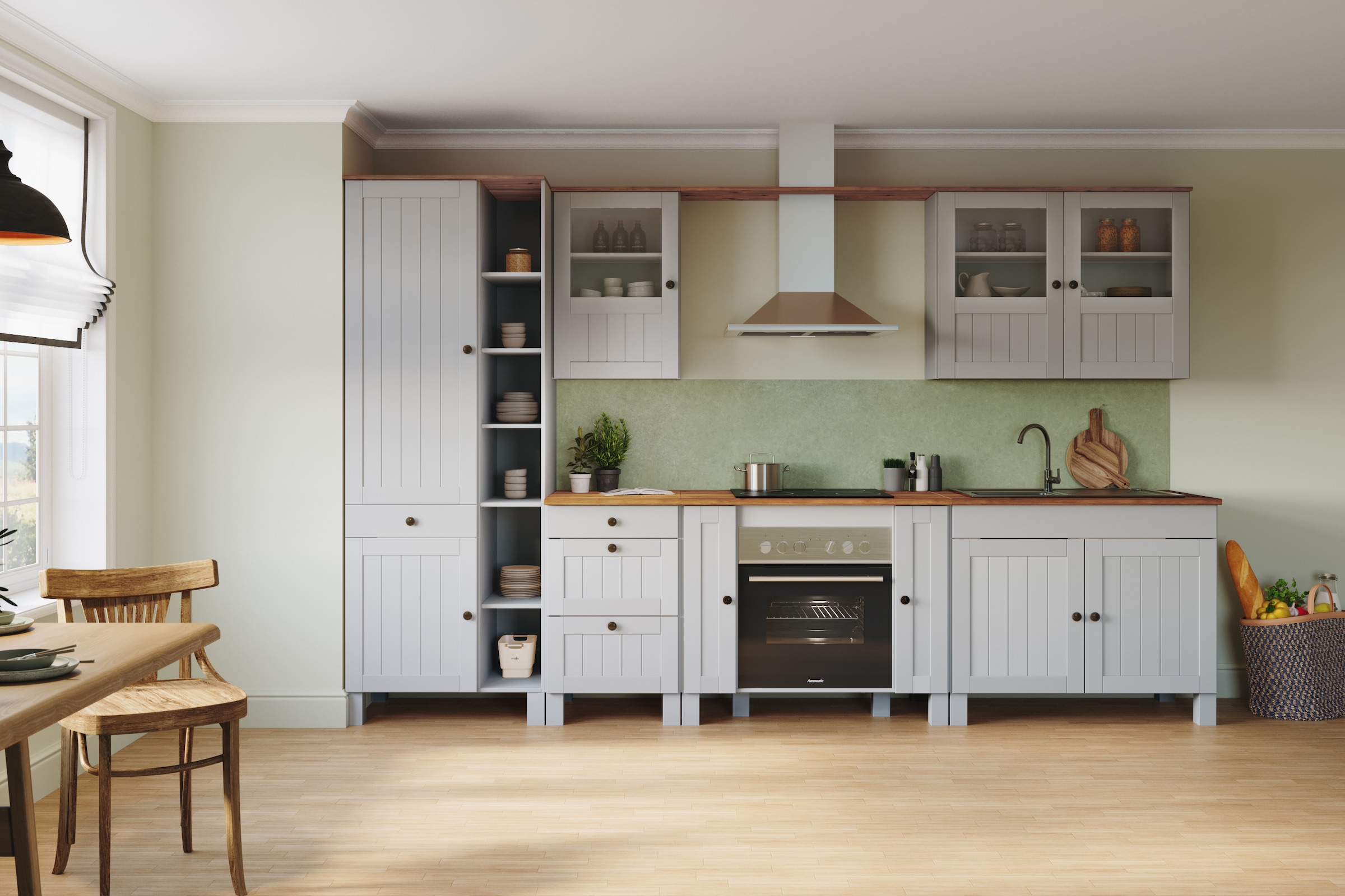 Home affaire Anrichte »Alby2« Mit 2 Türen, 2 Schubkästen und Metallgriffe, Breite 85 cm