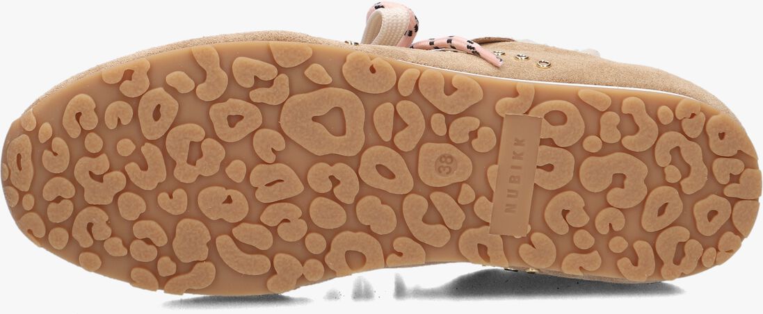 beige nubikk lage sneakers billy lou fur
