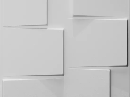 Panneau mural 3D à peindre - pack de 3m² - lot de 12 pièces - BRICK