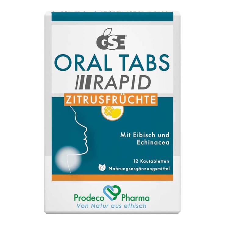 Gse Oral Tabs Rapid Zitrusfrüchte Kautabletten, 12 St