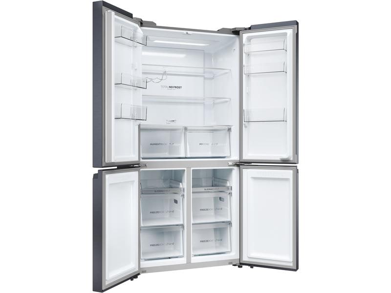 Haier Foodcenter HCR5919ENMB Schwarz Side by Side Kühlgerät