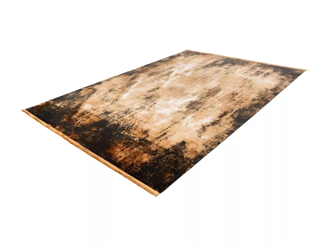 Tapis Pierre Cardin 330x240cm, design E409E coloris doré - Confort et élégance pour votre intérieur