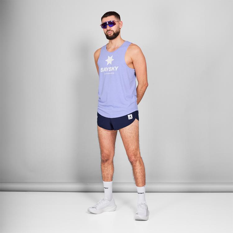 Saysky Logo Combat Pro Singlet Purple Melange