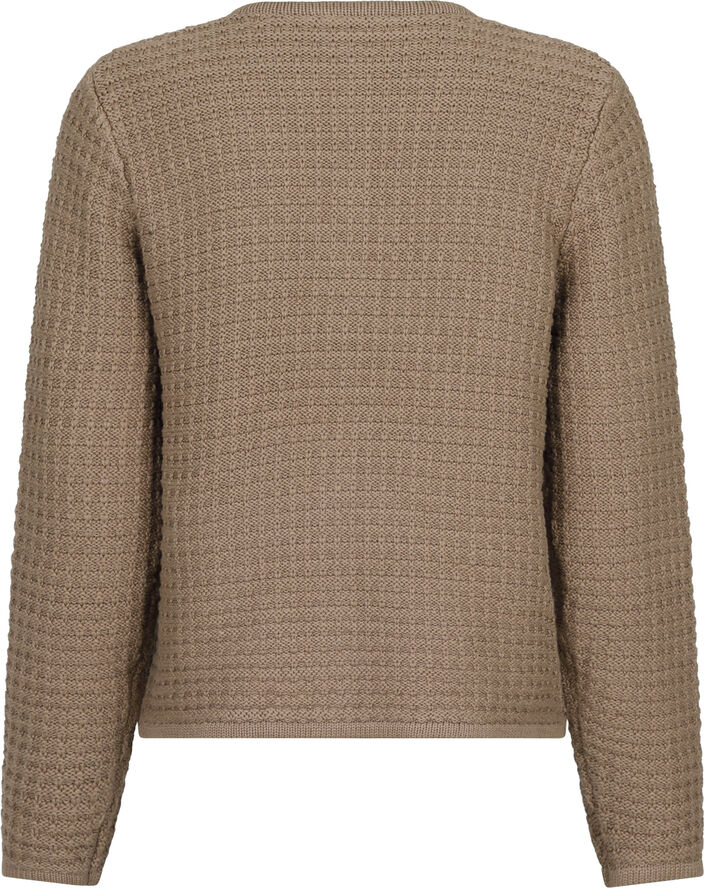 Neo Noir Limone Knit Jacket Taupe