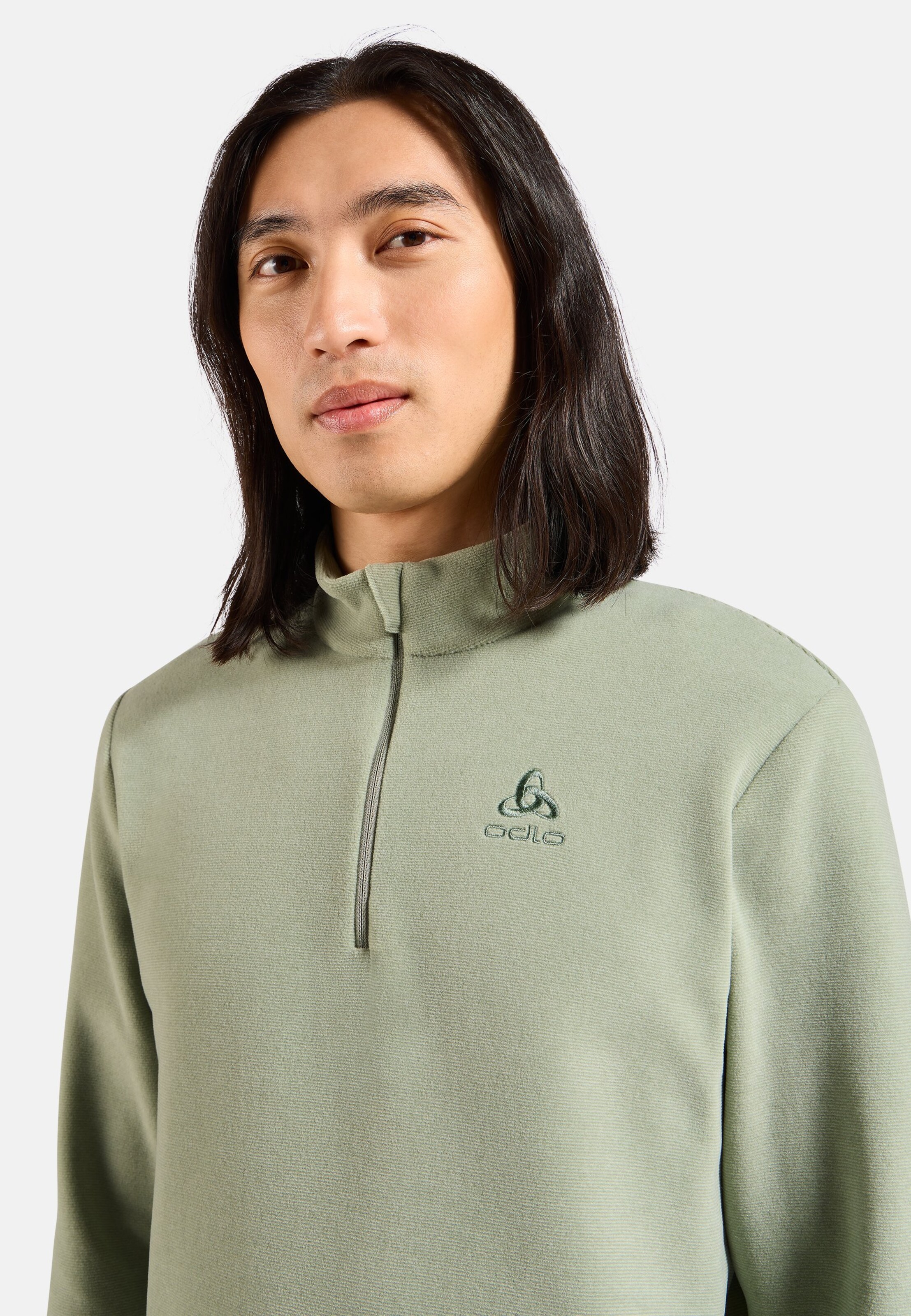 Herren Roy Mid Layer mit Halbreißverschluss in shadow
