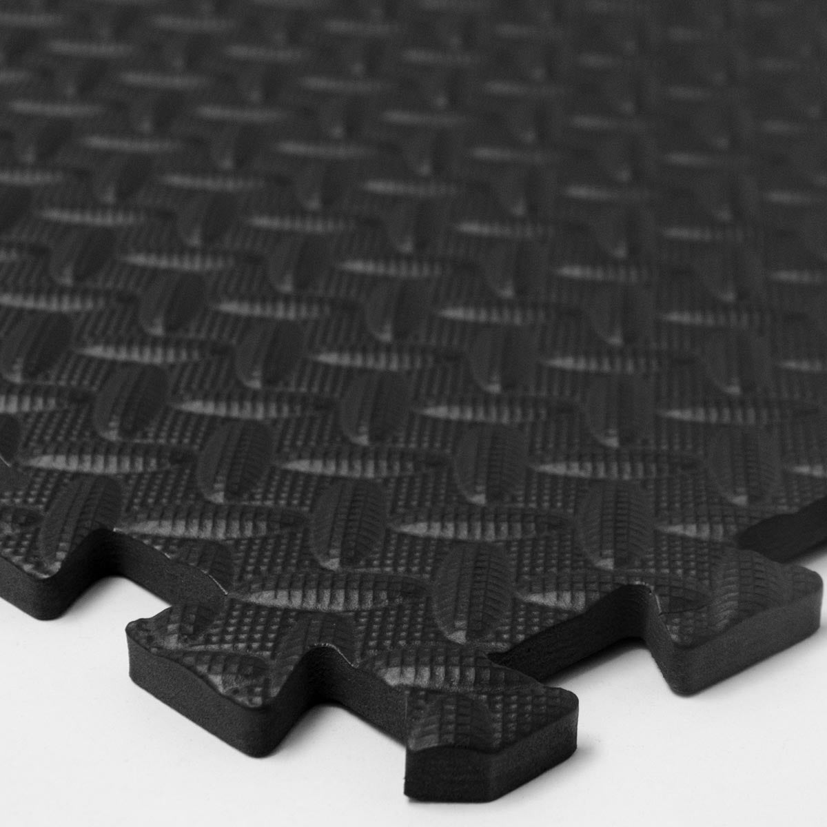 Set van 4 vloermatten met randen - 63x63x1cm trainingsmatten