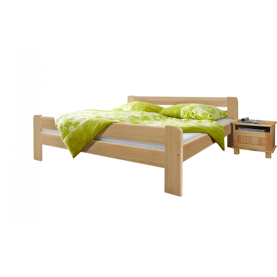 TICAA Massivholz Einzelbett Bert Kiefer Natur Natur