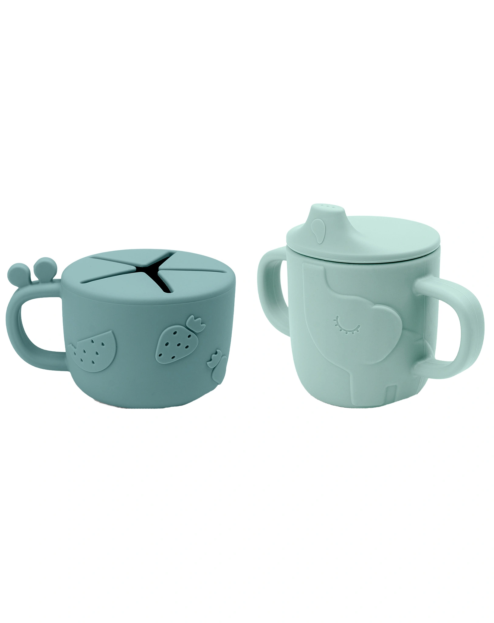 Trinkbecher Set PEEKABOO - DEER FRIENDS 3-teilig in blau