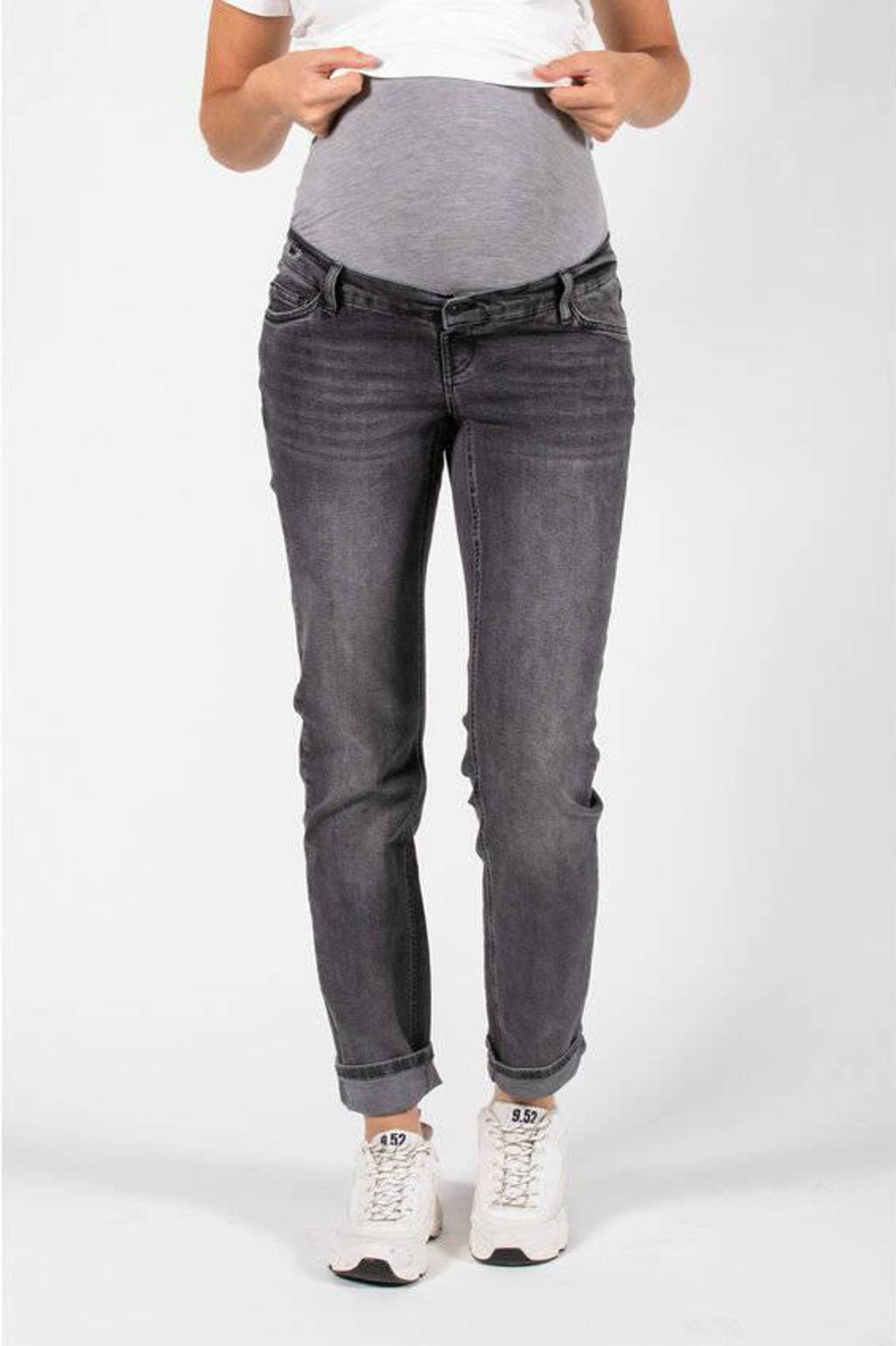 LOVE2WAIT zwangerschaps regular jeans grey denim