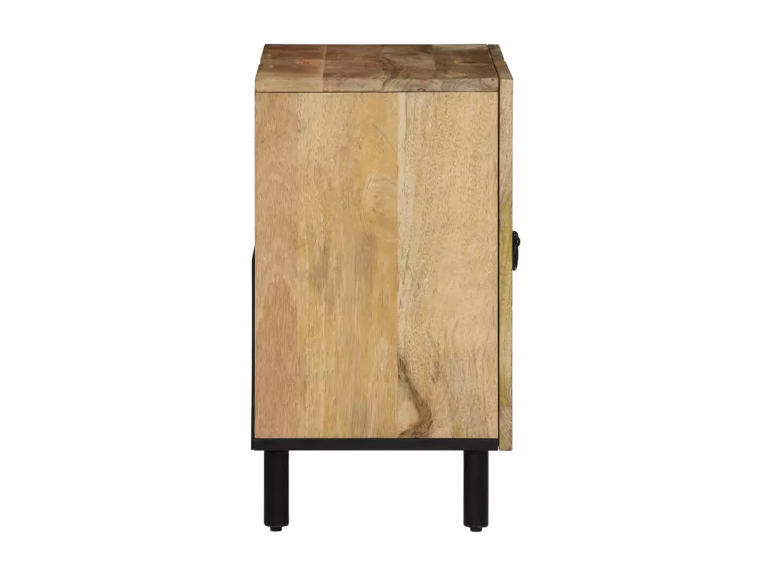 Ensemble de meubles salle de bain 2 pcs bois de manguier massif
