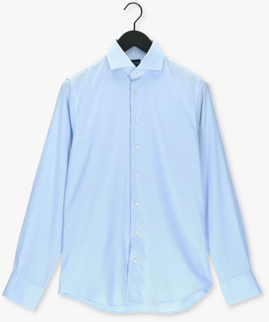 PROFUOMO lichtblauwe profuomo klassiek overhemd fine twill - slim fit - non iron