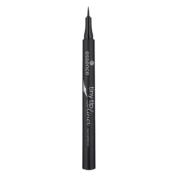 Delineador Essence à prova d'água com ponta fina, cor preta intensa, 1ml