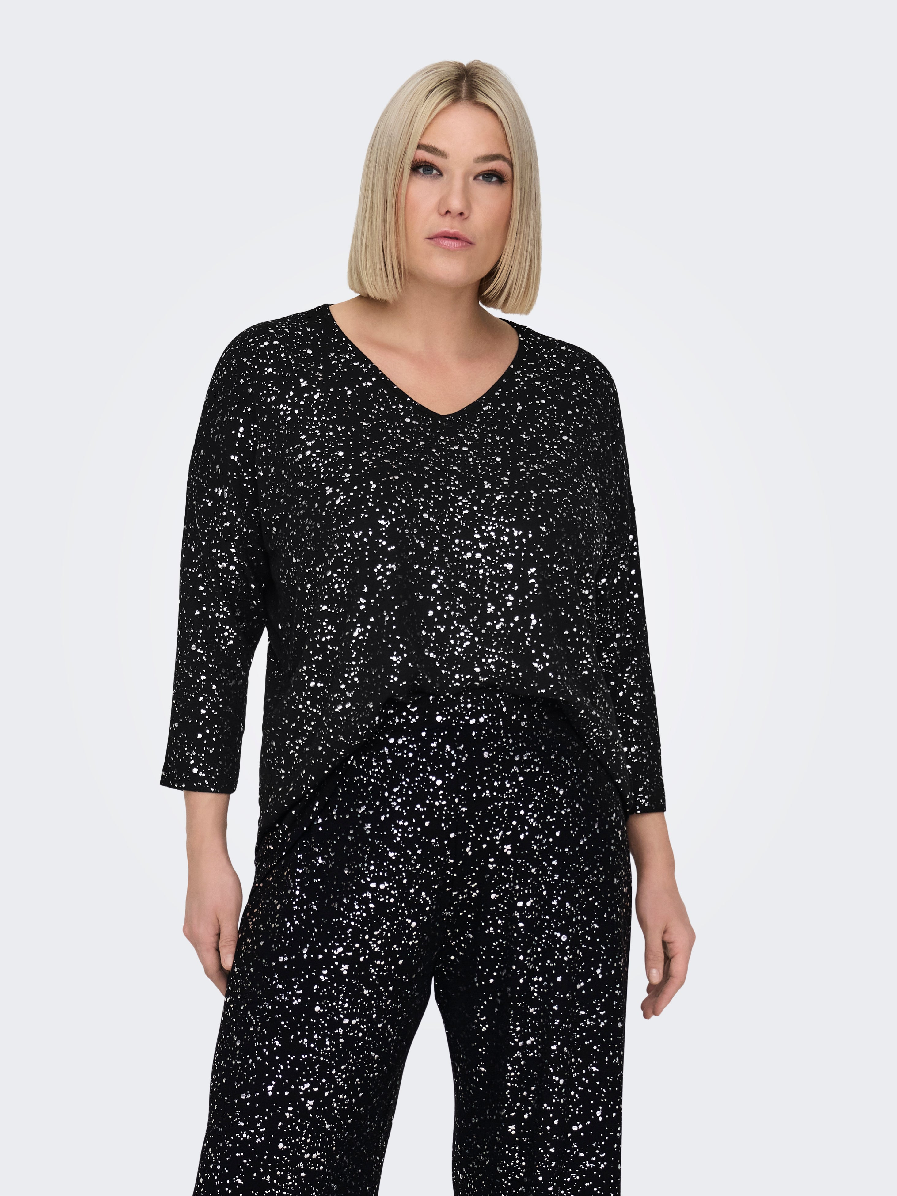 Wunderschönes glitzerndes Set Black