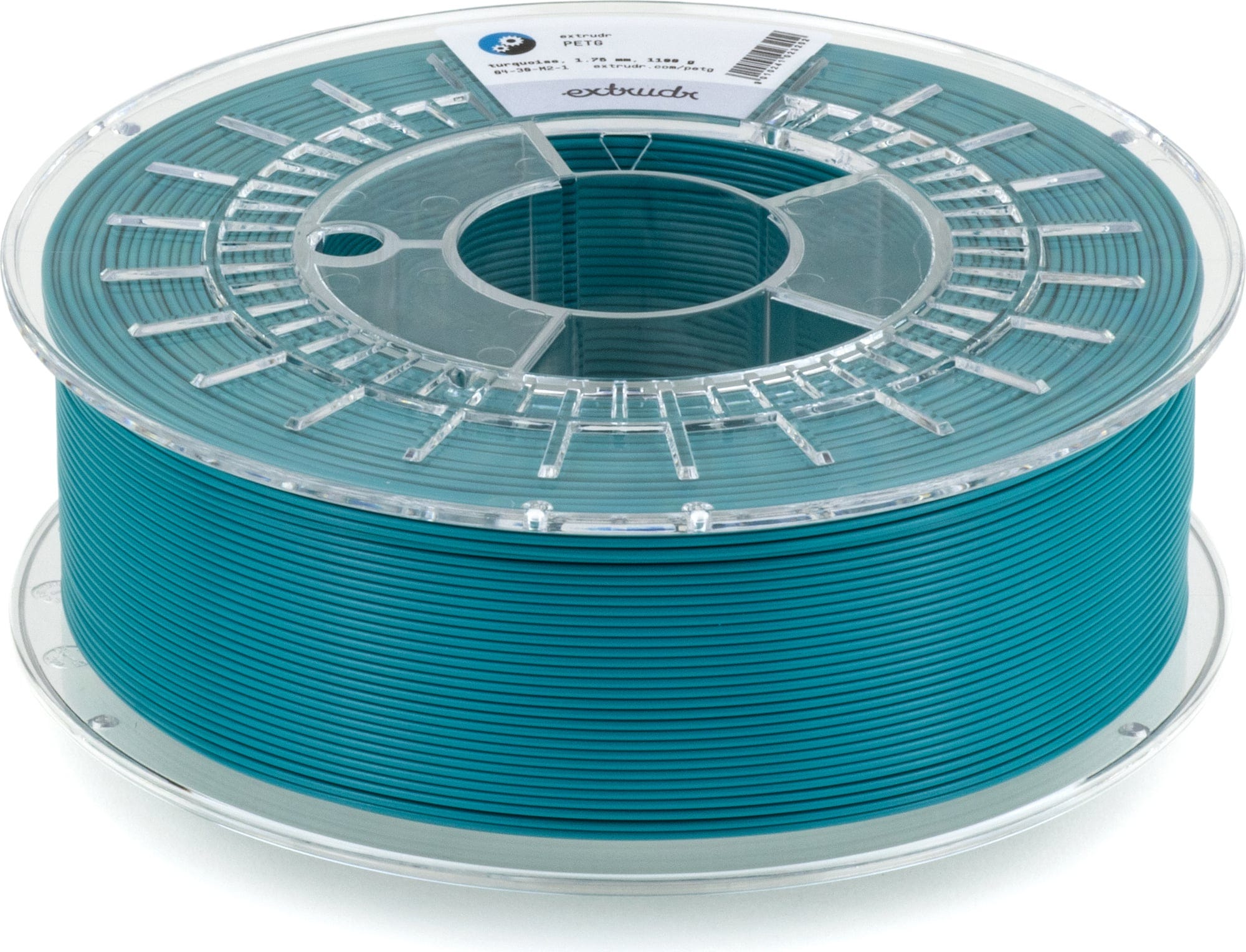 Extrudr  PETG Türkis, 1,75 mm / 1100 g    Filament mit hervorragenden mechanischen Eigenschaften