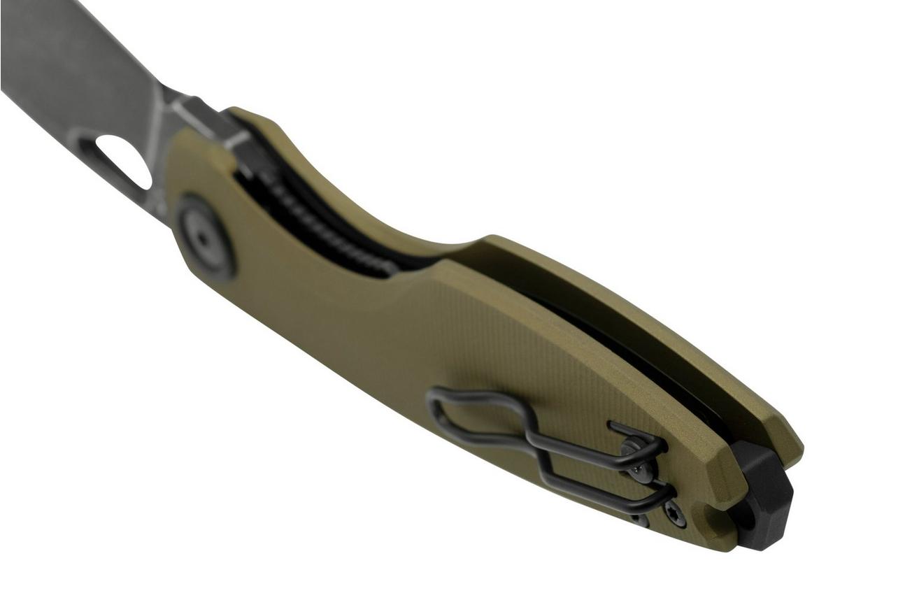 Fox Chilin FX-530-ALODPTFE Black Stonewashed N690, OD Green Aluminum zakmes, Jesper Voxnaes design