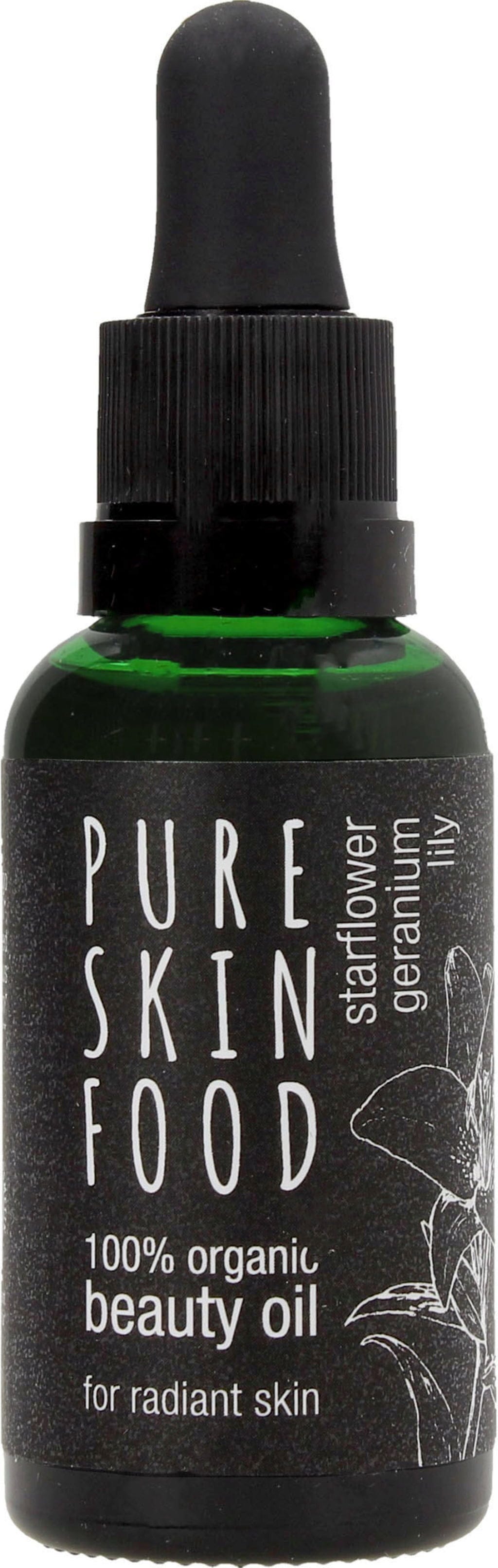 PURE SKIN FOOD  Organic Beauty Oil Starflower, Geranium & Lily, 30 ml