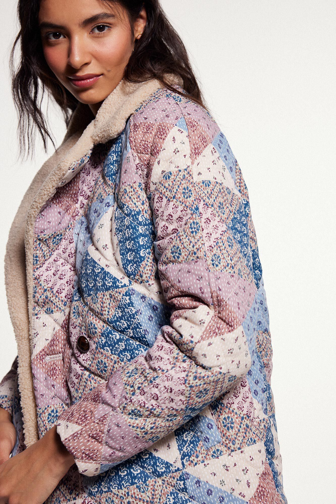 Chaqueta borrego - Multicolor