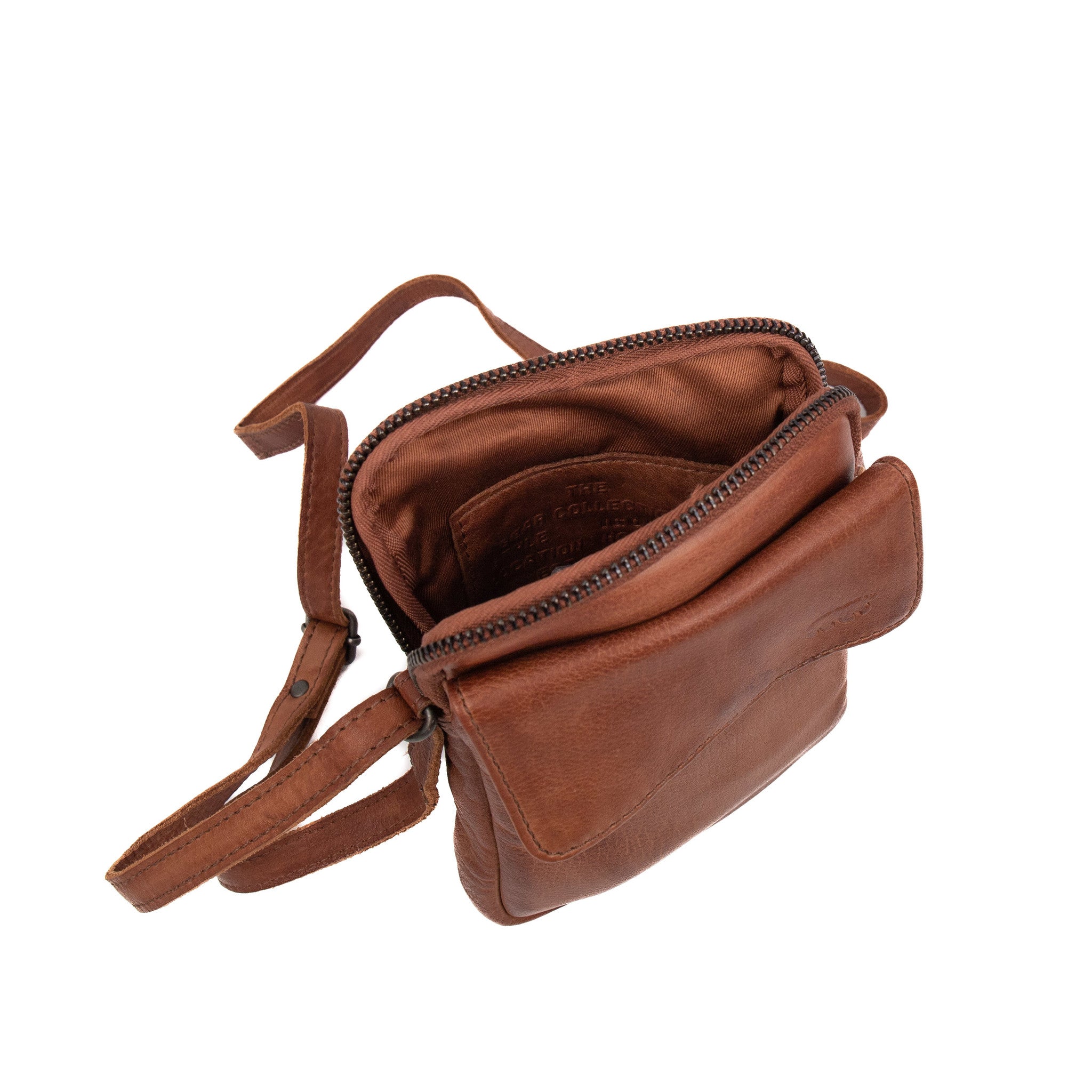 Telefoontasje 'Igor' cognac Cognac