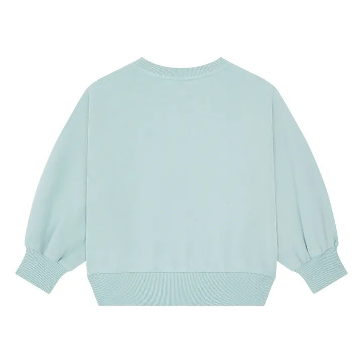 Hundred Pieces Sweat Large Coton Bio | Vert d'eau