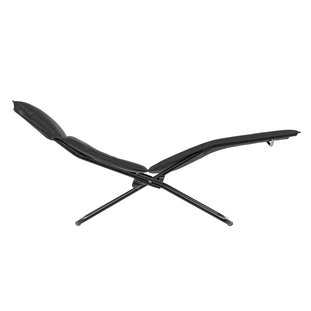 Gepolsterter-Klapp-Liegestuhl Eclipse Stamskin Top Club Schwarz Nori