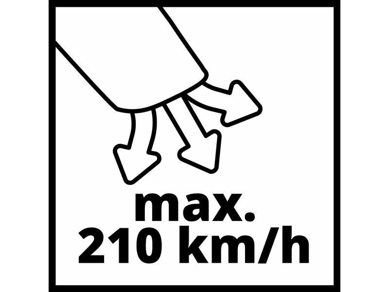 Einhell Akku-Laubsauger Venturro 18/210 Solo Befreit Garten und Hof von Laub und Schmutz