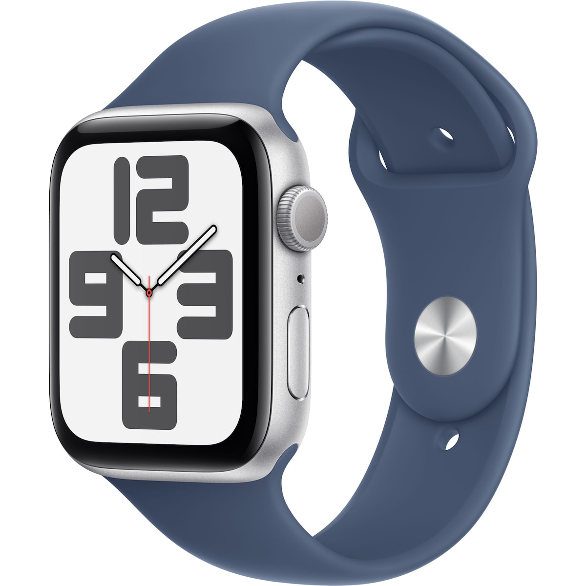 Apple Watch SE 2nd Gen 44mm GPS (Sølv Alu/Denim sport band M/L)