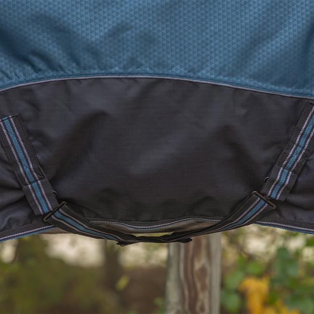 Deken QHP Turnout Collection Halve Hals 150gr Blauw