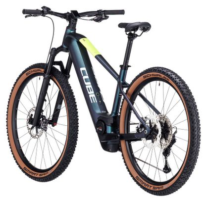 VTT Électrique Semi-Rigide Cube Reaction Hybrid SLT 750 Shimano XT 12V 750 Wh 29'' Vert Goblin