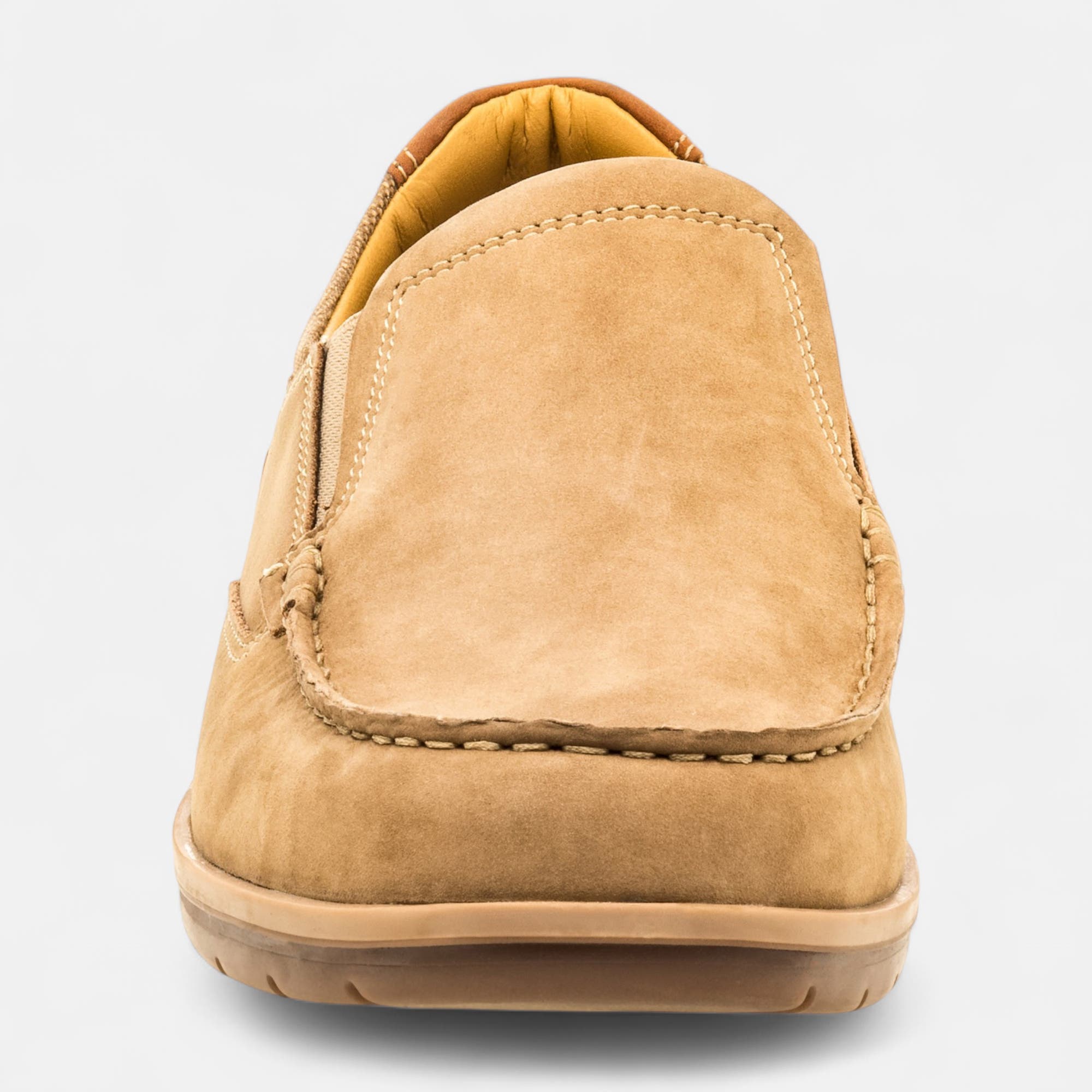 Mocassins Homme en cuir beige