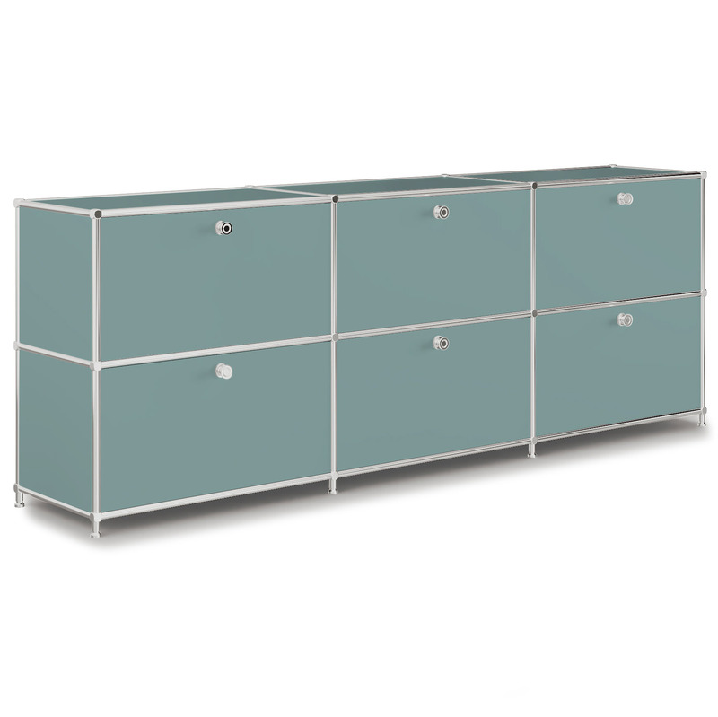 Sideboard VEROM, 3 Schubladen, 3 Klapptüren, mint