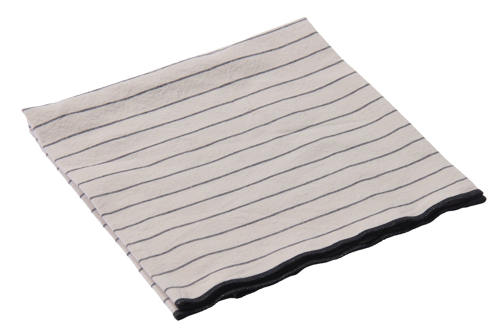 Riley kjøkkenhåndkle 2pk Sort og beige 50x70 cm