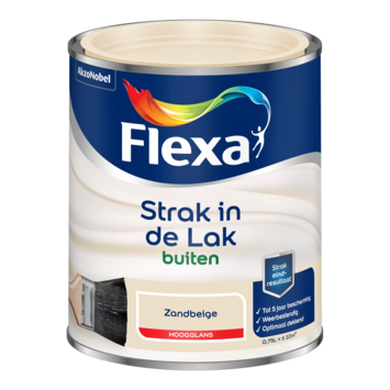 Flexa Strak in de Lak buitenlak hoogglans zandbeige 750 ml