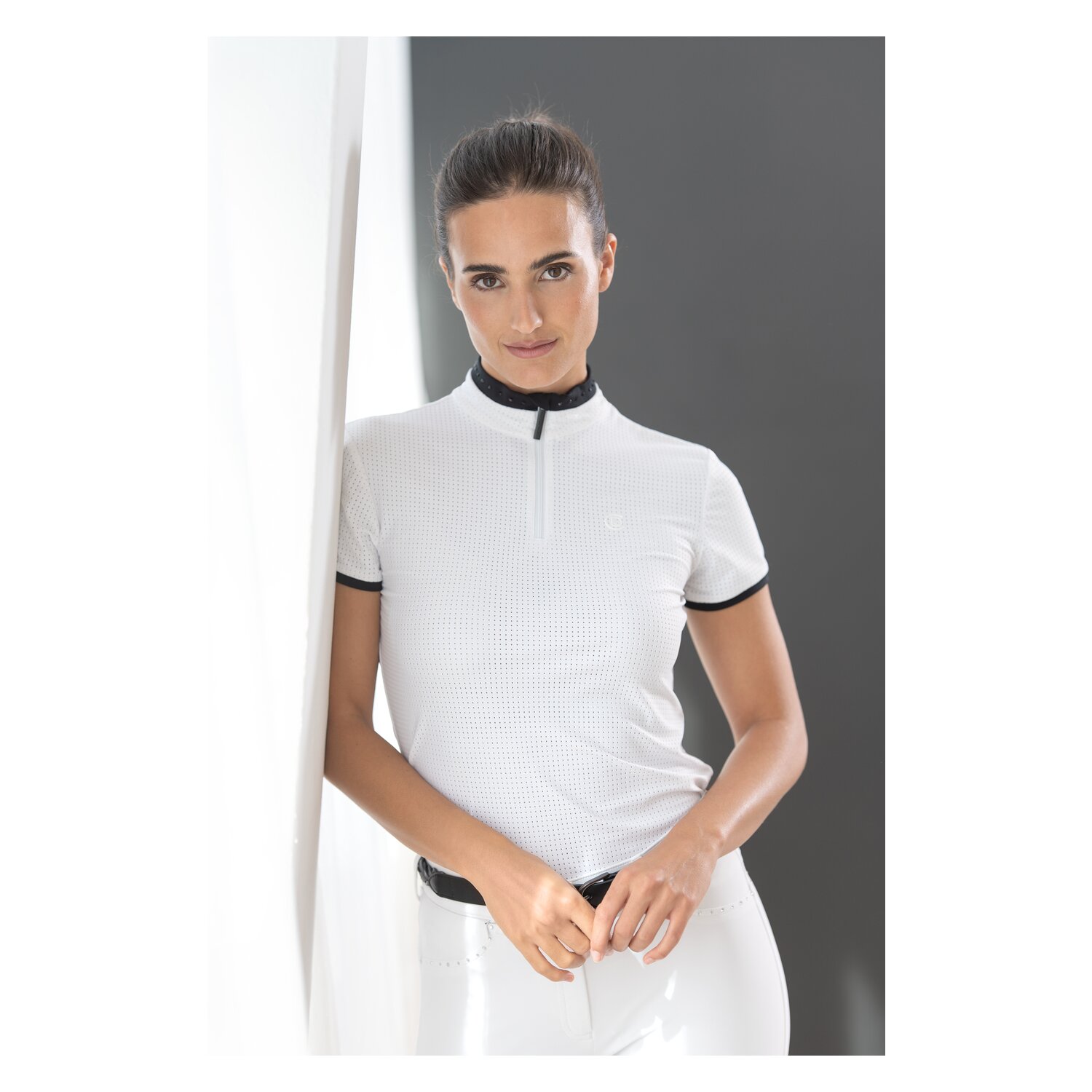 Cheval de Luxe Turniershirt Mesh - white