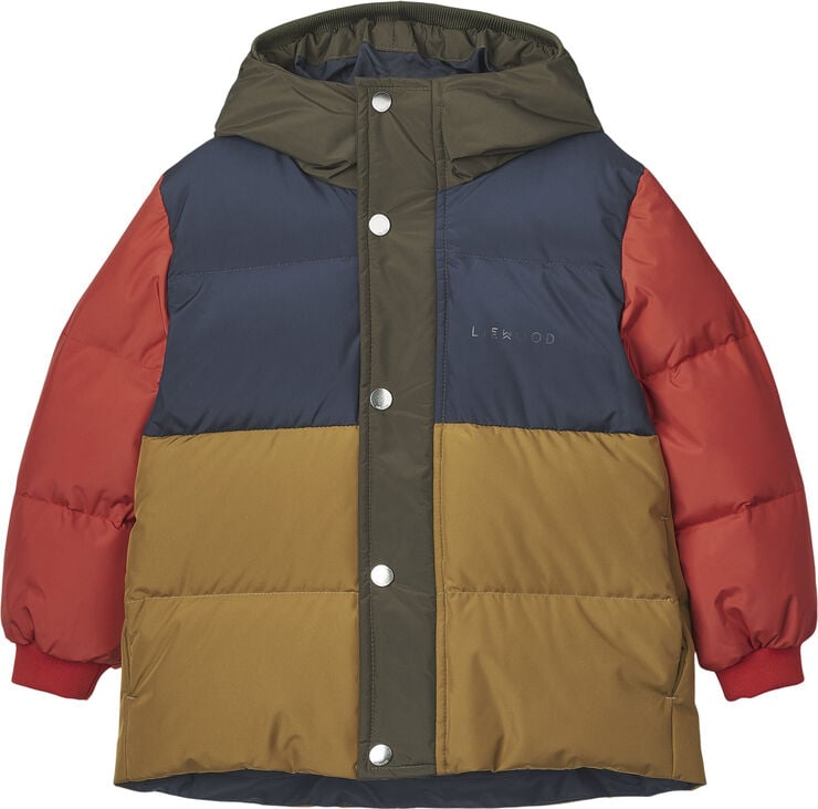 Liewood Palle Puffer Down Jacket Army brown multi mix