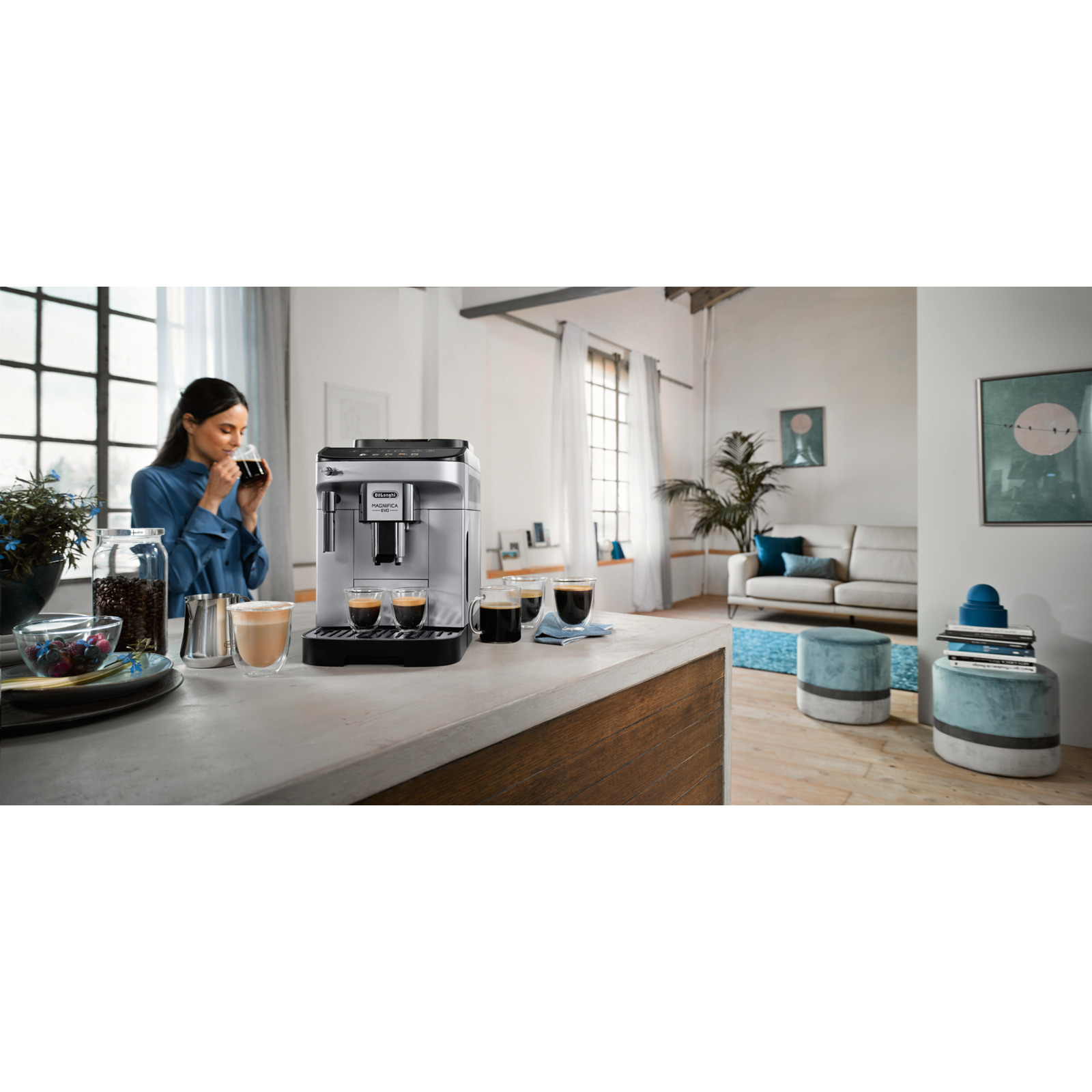 De'Longhi Kaffevollautomat schwarz